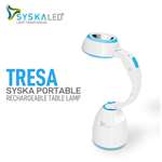 SYSKA TL-3020L LED Portable Rechargeable Table Lamp 3W LED with 2 in 1 Function (White)